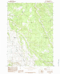 1984 Map of Dry Draw Crook County WY High Res Pastmaps